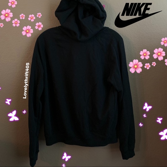 Nike Rally Funnel-Neck Metallic Logo Hoodie Size M - Picture 5 of 6